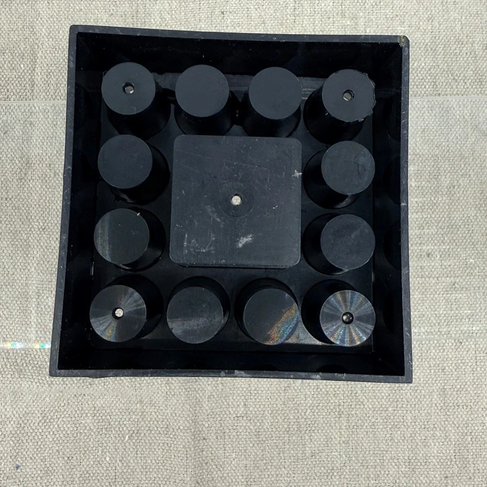 Vtg‎ Prismacolor Black Plastic Marker Pencil Holder Stand Desk Organizer 12 Slot